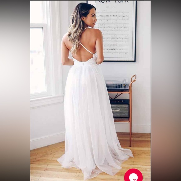 Honey / Chelsea White Tulle Dress - Picture 3 of 6